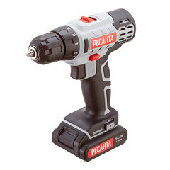 Дрель-шуруповерт аккумуляторная Ресанта ДА-14-2ЛК 14 В 2 Ач Li-Ion 2 АКБ и ЗУ (75/14/4) - фото 2