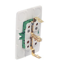 Розетка Hegel Alfa накладная белая с изолирующей пластиной (РА16-153) - фото 5