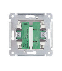 Переключатель Hegel Master одноклавишный встраиваемый белый с подсветкой (ВС10-462) - фото 3