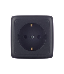 Изображение товара Розетка Hegel Alfa накладная черная с изолирующей пластиной (РА16-113-08)