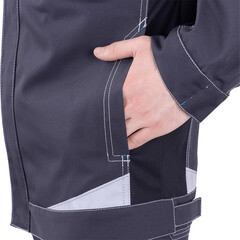 Куртка рабочая ГК Спецобъединение Турбо Safety 48-50 рост 170-176 см темно-серая/черная - фото 4