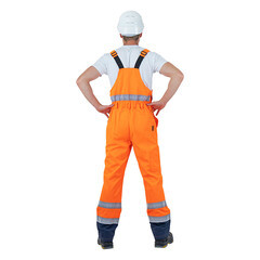 Костюм мужской сигнальный ГК Спецобъединение Брайт 56-58 рост 182-188 см оранжевый - фото 9