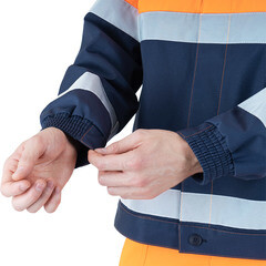 Костюм мужской сигнальный ГК Спецобъединение Брайт 56-58 рост 182-188 см оранжевый - фото 2