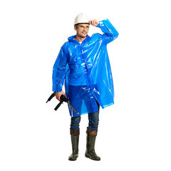 Плащ влагозащитный унисекс ПВД ГК Спецобъединение 44-56 (S-XXL) рост 175 см - фото 4