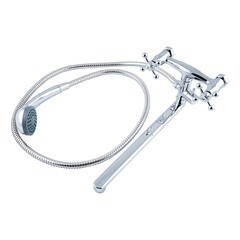 Смеситель для ванны Valta (EW00402) с длинным изливом двухвентильный с лейкой