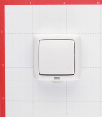 Переключатель Hegel Alfa одноклавишный накладной белый с подсветкой (ВА10-262) - фото 4