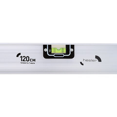 Уровень пузырьковый Hesler 120 см 3 глазка двутавровый - фото 3