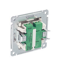 Выключатель Hegel Master двухклавишный встраиваемый серебро с подсветкой (ВС10-452-06) - фото 4