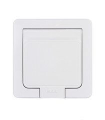 Изображение товара Розетка Hegel Master встраиваемая белая с крышкой (РС16-511)