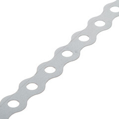 Лента крепежная перфорированная волнистая 17х0,5 мм 25 м - фото 1