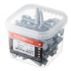 Болт оцинкованный M10x80 мм DIN 933 10,9 (50 шт.) - фото 3