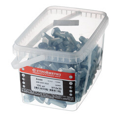 Болт оцинкованный M12x30 мм DIN 933 10,9 (100 шт.) - фото 3