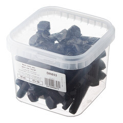 Болт оцинкованный M12x50 мм DIN 933 10,9 (50 шт.) - фото 3