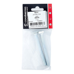 Болт оцинкованный M8x80 мм DIN 933 10,9 (2 шт.) - фото 3