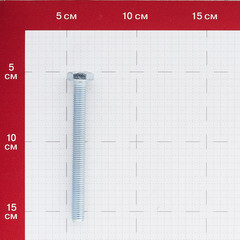 Болт оцинкованный M10x100 мм DIN 933 10,9 (2 шт.) - фото 2