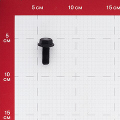 Болт оцинкованный M10x25 мм DIN 6921 10,9 с фланцем (30 шт.) - фото 3