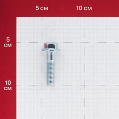 Болт оцинкованный M10x40 мм DIN 6921 10,9 с фланцем (20 шт.) - фото 2