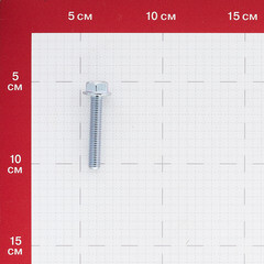 Болт оцинкованный M8x45 мм DIN 6921 10,9 с фланцем (30 шт.) - фото 2