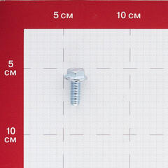 Болт оцинкованный M8x20 мм DIN 6921 10,9 с фланцем (8 шт.) - фото 2