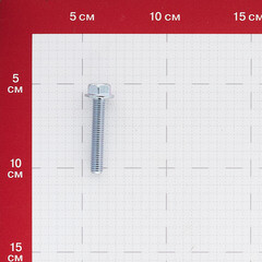 Болт оцинкованный M8x45 мм DIN 6921 10,9 с фланцем (6 шт.) - фото 4