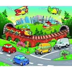 Фотообои Flizetto Kids Страна принцесс (3х2,5 м)