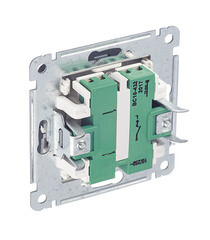 Выключатель Hegel Master одноклавишный встраиваемый черный с самовозвратом с подсветкой (ВС10-432-08) - фото 3