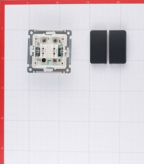 Выключатель Hegel Master двухклавишный встраиваемый черный (ВС10-451-08) - фото 5