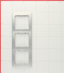 Рамка Hegel Master трехместная серебро (Р403-06) - фото 2