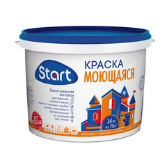 Краска водно-дисперсионная Start моющаяся 3 кг