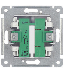 Выключатель Hegel Master двухклавишный встраиваемый черный с подсветкой (ВС10-452-08) - фото 4