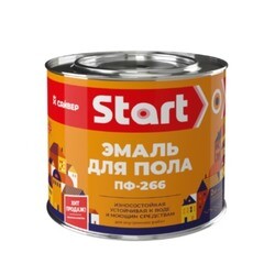 Эмаль для пола Start ПФ-266 желто-коричневая 0,8 кг