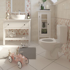 Унитаз-компакт Keramin Литл с косым выпуском с сиденьем полипропилен детский (00-003204) - фото 6