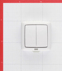Выключатель Hegel Alfa двухклавишный накладной белый с подсветкой (ВА10-252) - фото 5