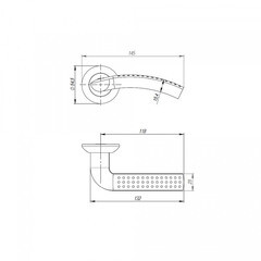 Ручка дверная Punto Logica круглая розетка золото - фото 3