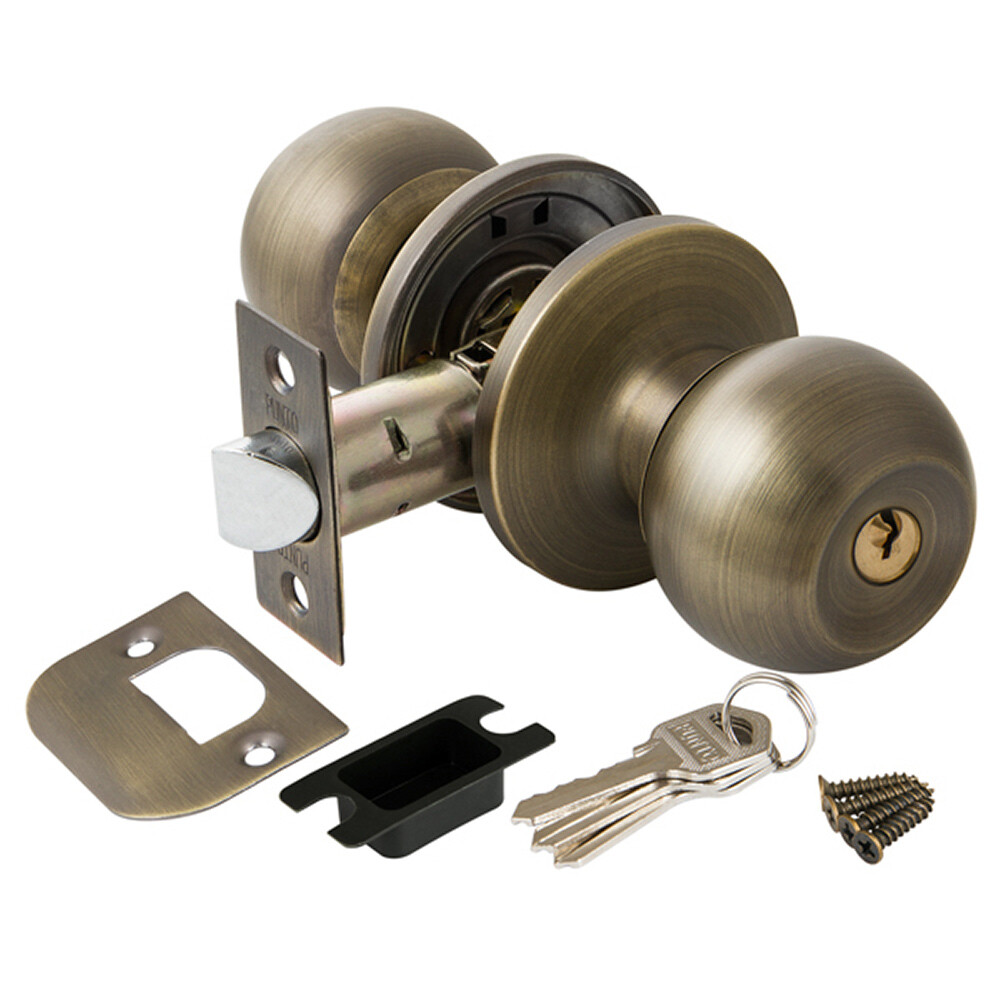 Изображение товара Ручка-защелка Punto кноб 6072 MAB-E с ключом и фиксатором матовая бронза