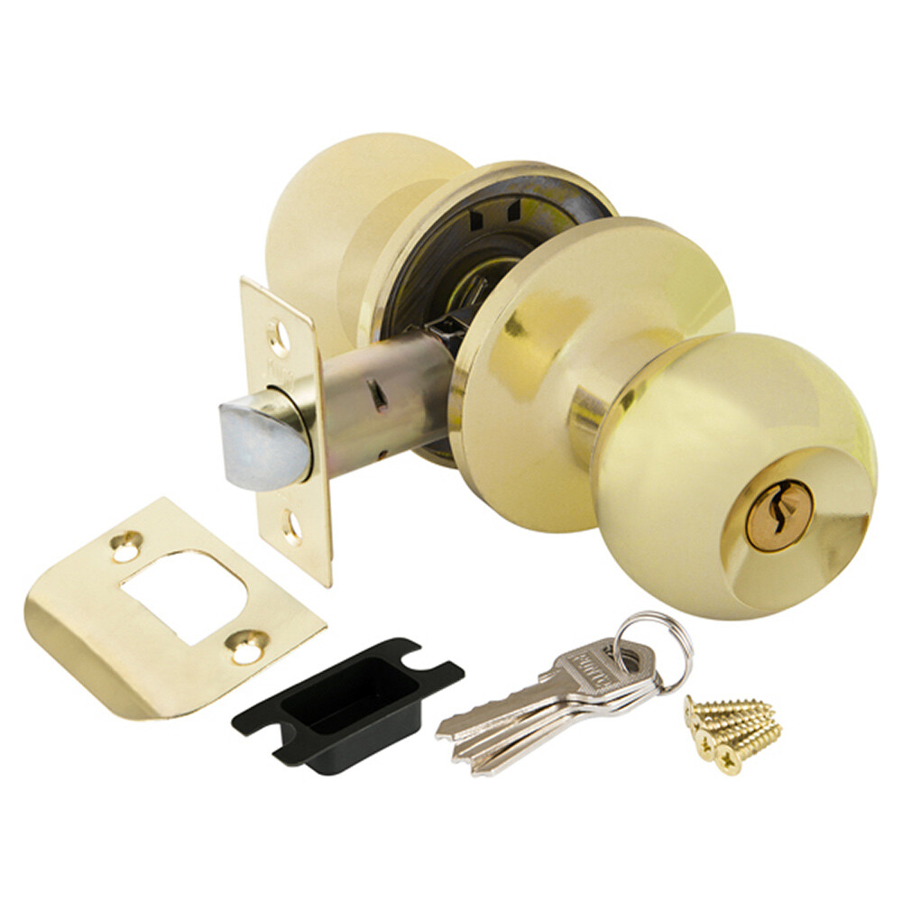 Изображение товара Ручка-защелка Punto кноб 6072 PB-E с ключом и фиксатором золото