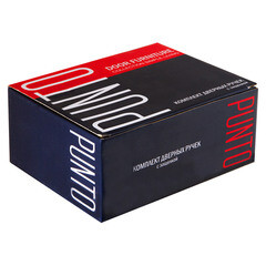 Ручка-защелка Punto кноб 6072 BL-B с фиксатором черная - фото 3