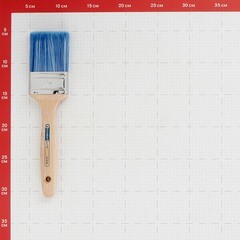 Кисть плоская искусственная щетина деревянная ручка Storch AquaTop 60х19 мм для красок на водной основе - фото 2