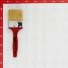 Кисть плоская искусственная щетина деревянная ручка Storch ClassicTop 80х19 мм для эмалей и лаков на любой основе - фото 2