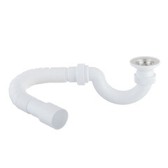 Изображение товара Сифон для душевого поддона Wirquin Virplast 1 1/2х40 мм проточный с выпуском d70 мм с соединением 40/50 мм (30987087)