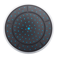 Лейка для верхнего душа Erlit d240 мм 1 режим пластик черная (9911088002) - фото 6