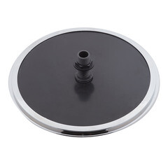 Лейка для верхнего душа Erlit d240 мм 1 режим пластик черная (9911088002) - фото 4