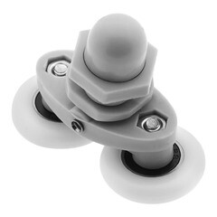 Комплект роликов для двери Erlit d25 мм двойные эксцентриковые (9912288001) - фото 4