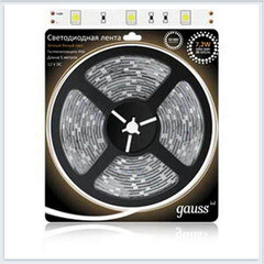 Лента светодиодная Gauss LED 9,6 Вт 12 В IP66 5 м (2835/120-SMdDC)
