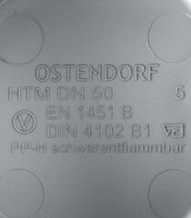 Заглушка Ostendorf HTM d50 мм пластиковая для внутренней канализации (112620) - фото 2