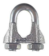 Изображение товара Зажим троса u-образный d8 мм DIN 741 (2 шт.)