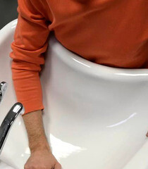 Раковина Keramin 65 см хирургическая подвесная белая с креплениями (00-001341) - фото 3