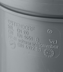 Патрубок компенсационный Ostendorf HTL d110 мм пластиковый для внутренней канализации (115800) - фото 2