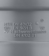 Переходник Ostendorf HTR d32х40 мм пластиковый эксцентрический для внутренней канализации (111710) - фото 4