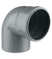 Отвод Ostendorf HTB d110 мм 87° пластиковый для внутренней канализации (115140)